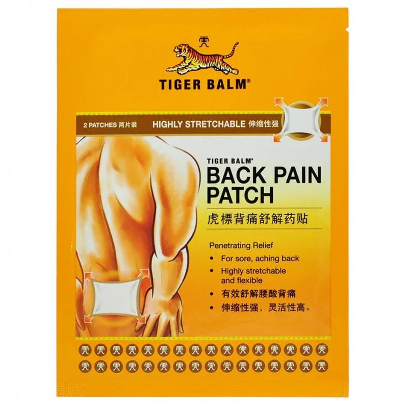 Tiger Balm Пластырь от боли в спине 10x14 см для облегчения боли в спине