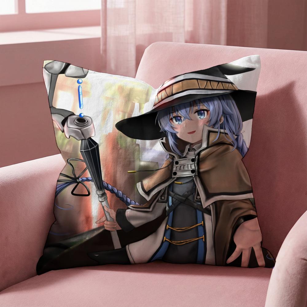 Чехол на подушку из аниме Mushoku Tensei, универсальный чехол для подушки для дома и автомобиля - Двусторонний, мягкий и прочный для ежедневного использования