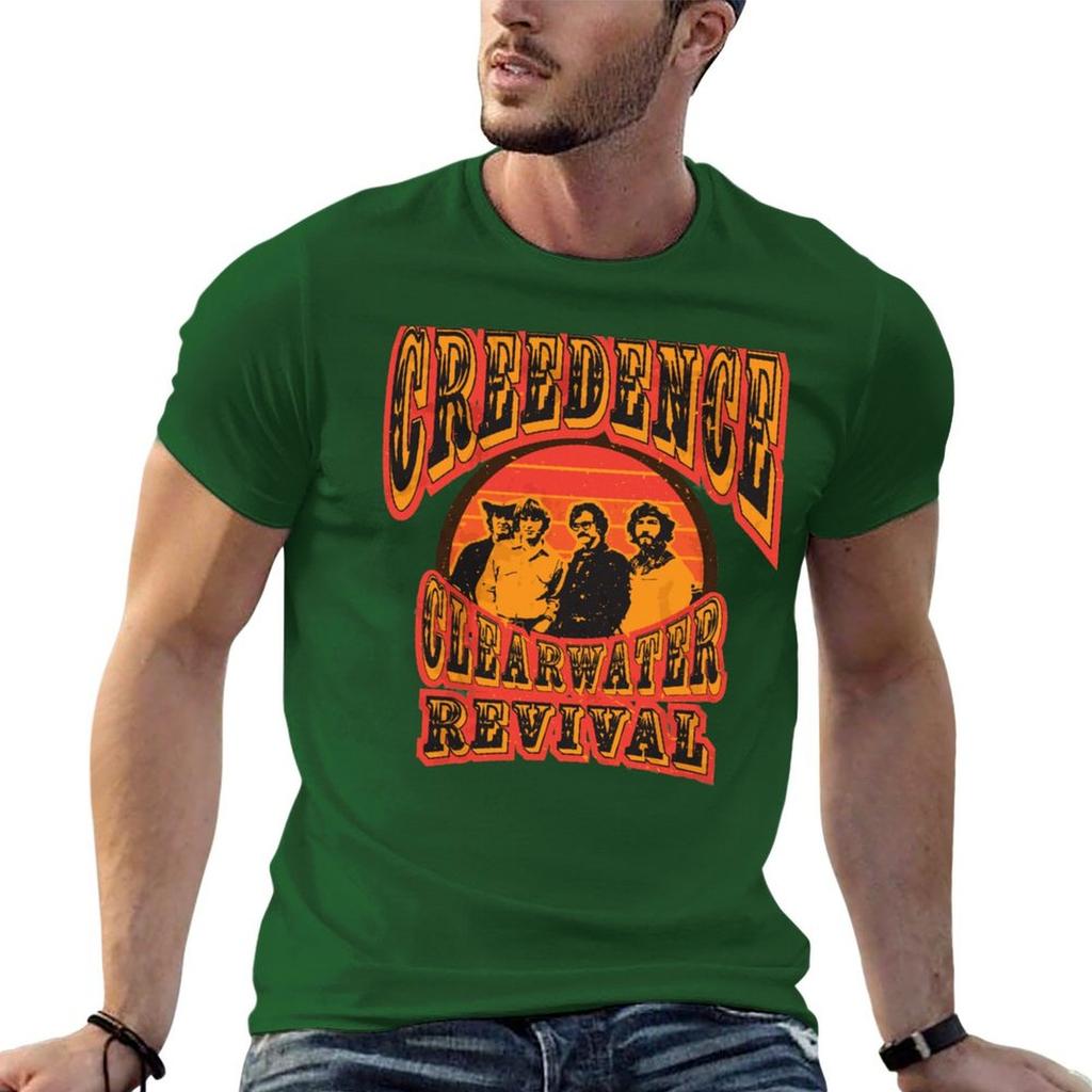 Футболка Creedence Clearwater Revival Новое издание аниме вещи Оверсайз мужские футболки с принтом смешные