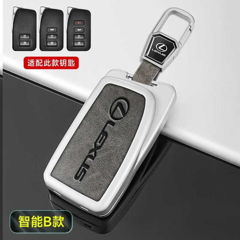 Leather Car Key Case Cover for Lexus RX350 NX300 Es300h Rx450h GS300 GX470 IS250 ES350 LX570 GX460 Nx300h Is300h Car Accessories NU6