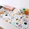 1 Roll Can Cut Table Mat Drawers Cabinet Shelf Liners Cartoon Cupboard Placemat Waterproof Oil Thickened Kitchen Stickers