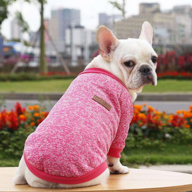 Pet Clothes for Small Medium Dogs, French Bulldog Pug Cat Sweater, Dog Outfits Winter Warm Clothes