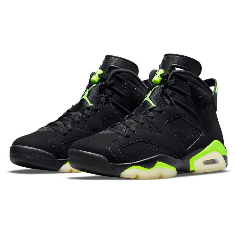 Air Jordan 6 Retro Electric Green Мужские кроссовки черные CT8529-003