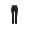 Sportswear Fleece Lined Warm Casual Cuffed Long Sweatpants Retro Knitted Sports Pants Women Bottoms Black CJ2037-010
