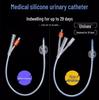 Стерильный силиконовый катетер Фолея: Двух/Трехпросветный с коннектором-баллоном для мужского/женского мочевого пузыря, для ирригации и дренажного мешка