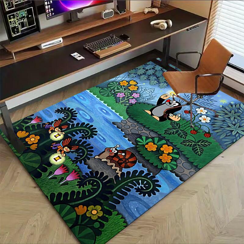 Magic Forest Carpet For Playroom Bedroom Living Room Sofa Home Decorkids Game Area Rug Nonslip Floor Mat