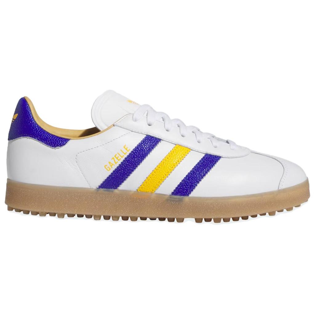 adidas Оригинальные кроссовки Gazelle без шипов Классические Универсальные Обувь для гольфа Унисекс Белые JR6700