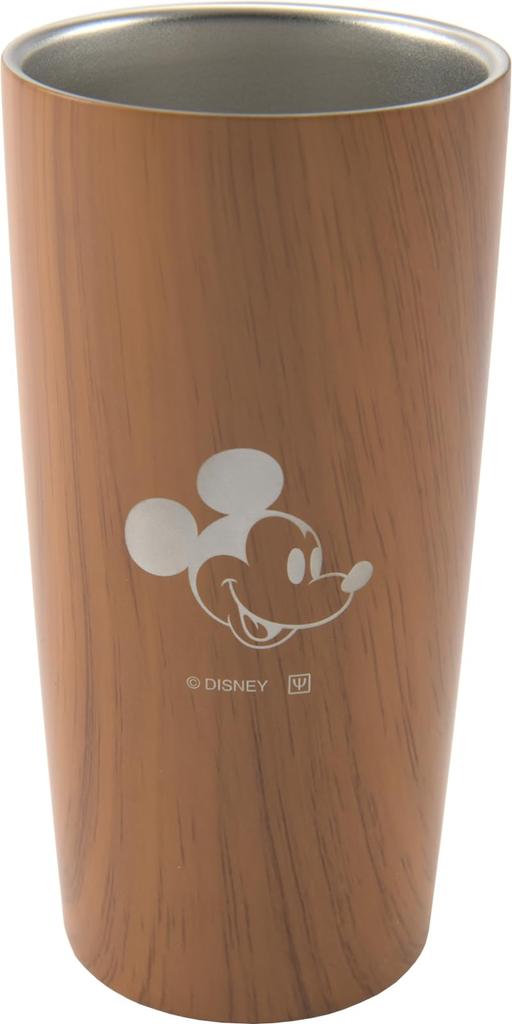YAXEL Disney Wood Grain Vacuum Tumbler MB 440ml (Mickey)
