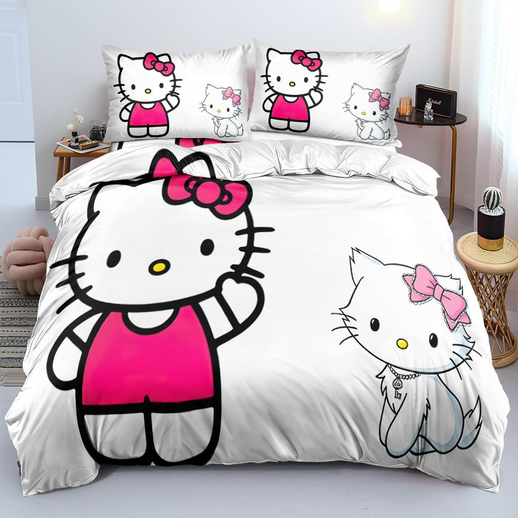 Детское постельное белье, комплект из трех предметов, 90-120 г, абразивная ткань, 3D цифровая печать