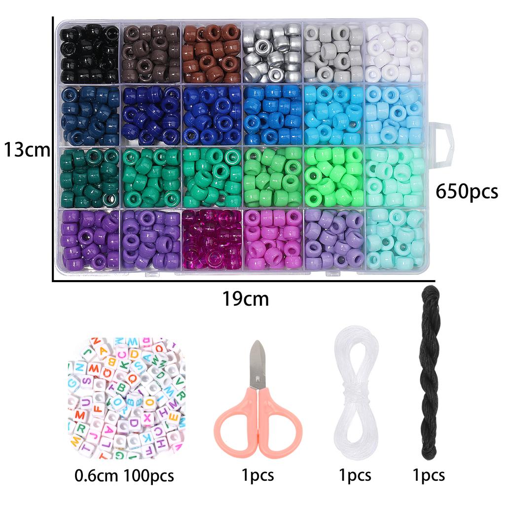 1 компл., 480 шт./кор., 24 сетки, набор бусин пони для изготовления ювелирных изделий, набор из 6 стилей конфетных бусин, акриловые радужные бусины для изготовления браслета, ожерелья, цепочки,
