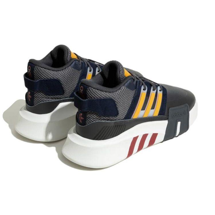 adidas Оригинальные EQT Bask Adv V2 Удобные Повседневные Кроссовки Мид-Топ Унисекс Черные Желтые ID4072