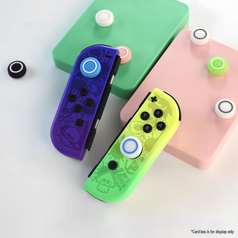 Крышка джойстика Nintendo Switch: Нескользящая силиконовая защита для Lite и OLED - дизайн с одним кругом и квадратными точками