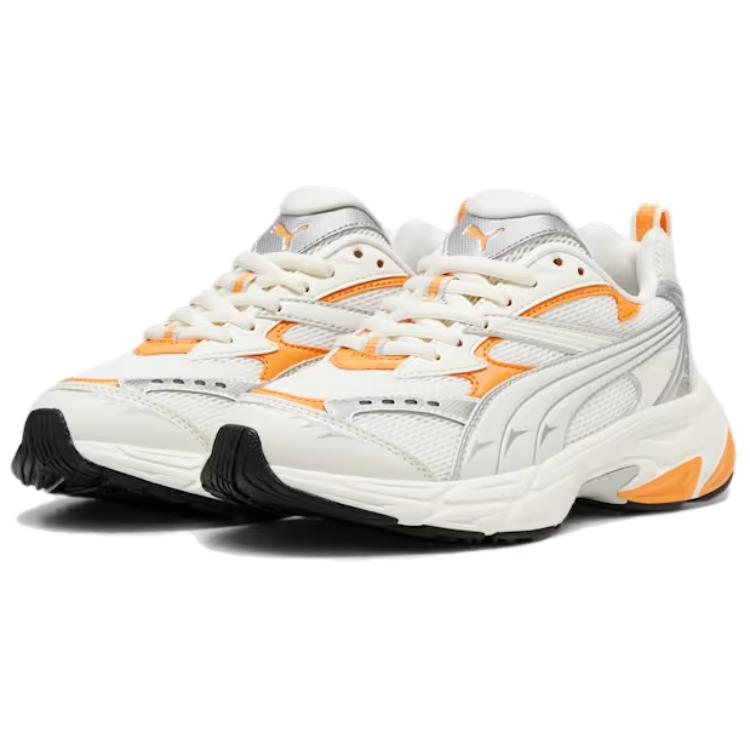 Puma Morphic Comfortable Lightweight Slip-Resistant Durable Low-Top Casual Running Shoes Unisex Sneaker Beige Orange 392724-35