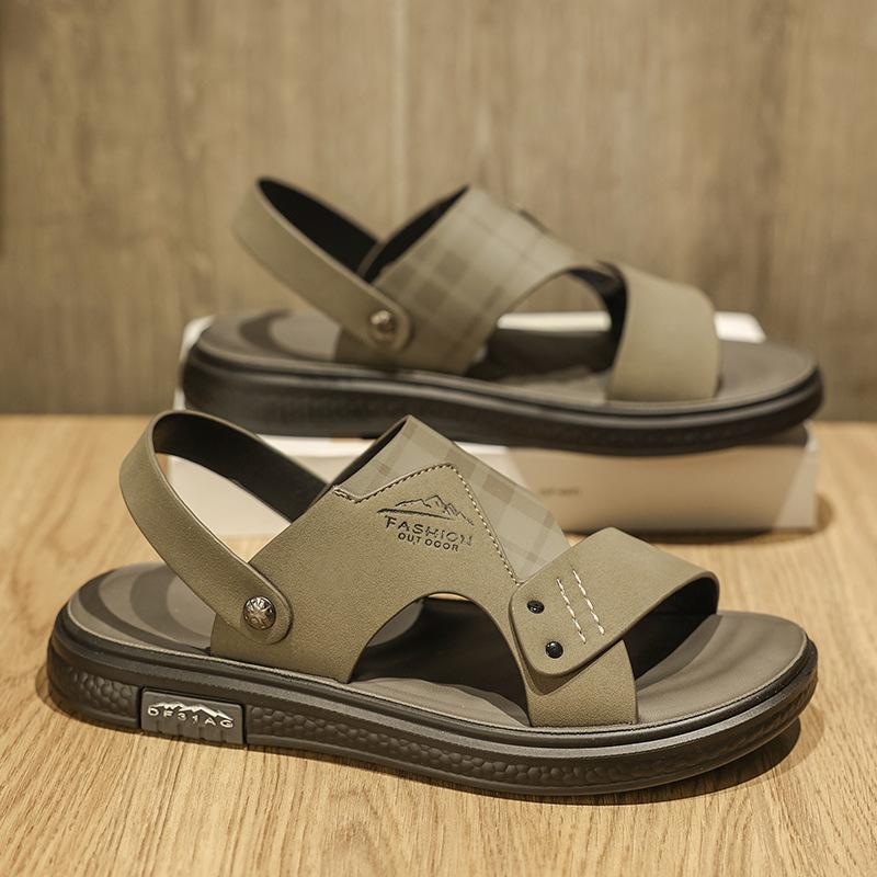 Fashion 2025 Spring New Sandals Men Retro Cool Slippers Summer Outdoor Versatile Casual Non Slip Wear Resistant Fashion Beach Cool Shoes