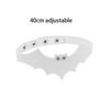 Halloween Ornament Little Devil PU Leather Bat Wing Collar Punk Women's Neck Strap Collarbone Necklace Short Fashion Jewelry LS