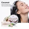 Coconut & He Shou Wu Ginseng Bamboo Charcoal Shampoo Soap with Essential Oils & Cypress Leaf