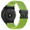 Nylon Watch Band for Garmin Fenix 7 Pro/7/6 Pro QuickFit 22mm Parachute Buckle Woven Wrist Strap with Stainless Steel Connector