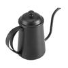 650ML Capacity Coffee Drip Pot Black Color Stainless Steel Kettle Home Brewing Kettle  Home Use