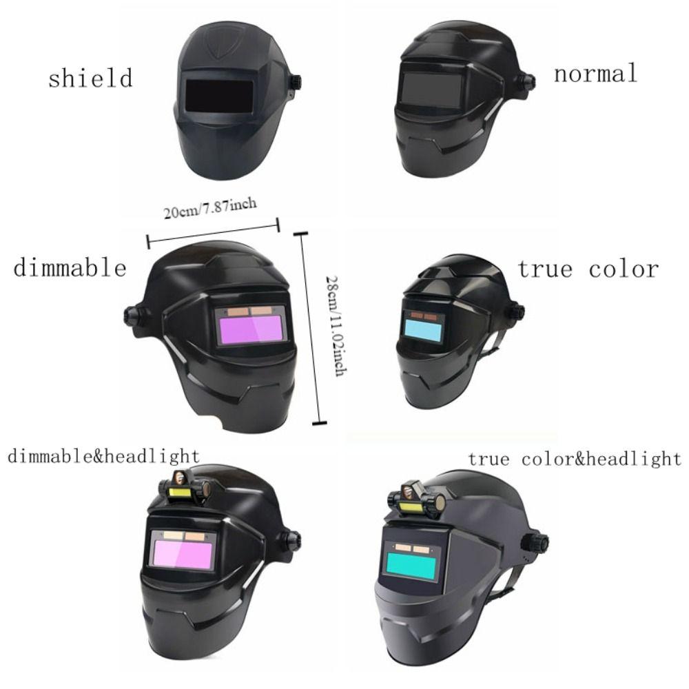 Large View Welding Mask True Color Arc Weld Helmet Fall-proof Solar Welding Helmet  Cut