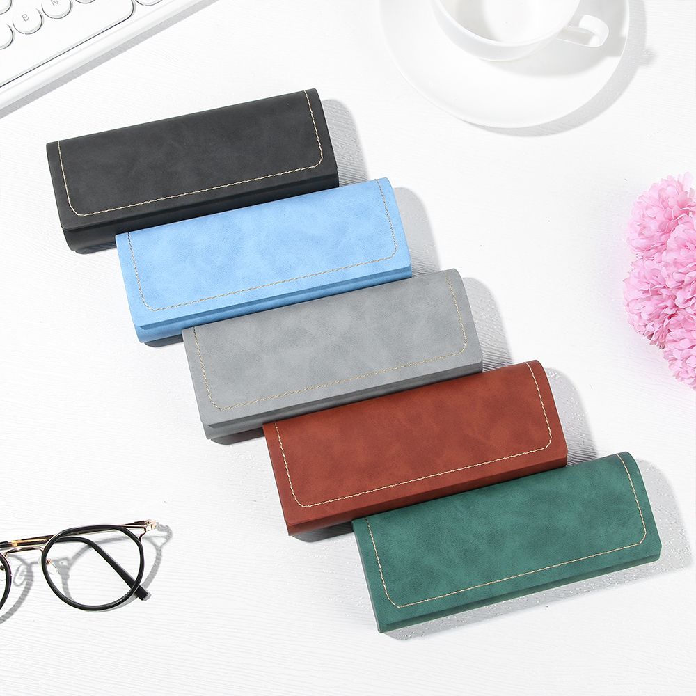 Винтажный Портативный Большой Вместимости Кожаный Чехол для Очков Коробка для Очков Держатель для Очков