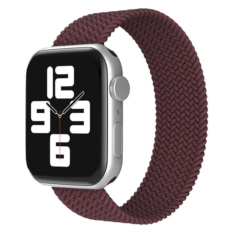 Плетеный ремешок SOLO LOOP для Apple Watch Band 45 мм, 44 мм, 41 мм, 40 мм, 38 мм, 42 мм, нейлоновый браслет Correa iWatch Serie 3, 4, 5 SE 6, 7