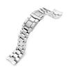 22mm Metal Watch Band Stainless Steel Hexad Oyster Bracelet Submariner Clasp for Seiko King Samurai SBDY065 and Others