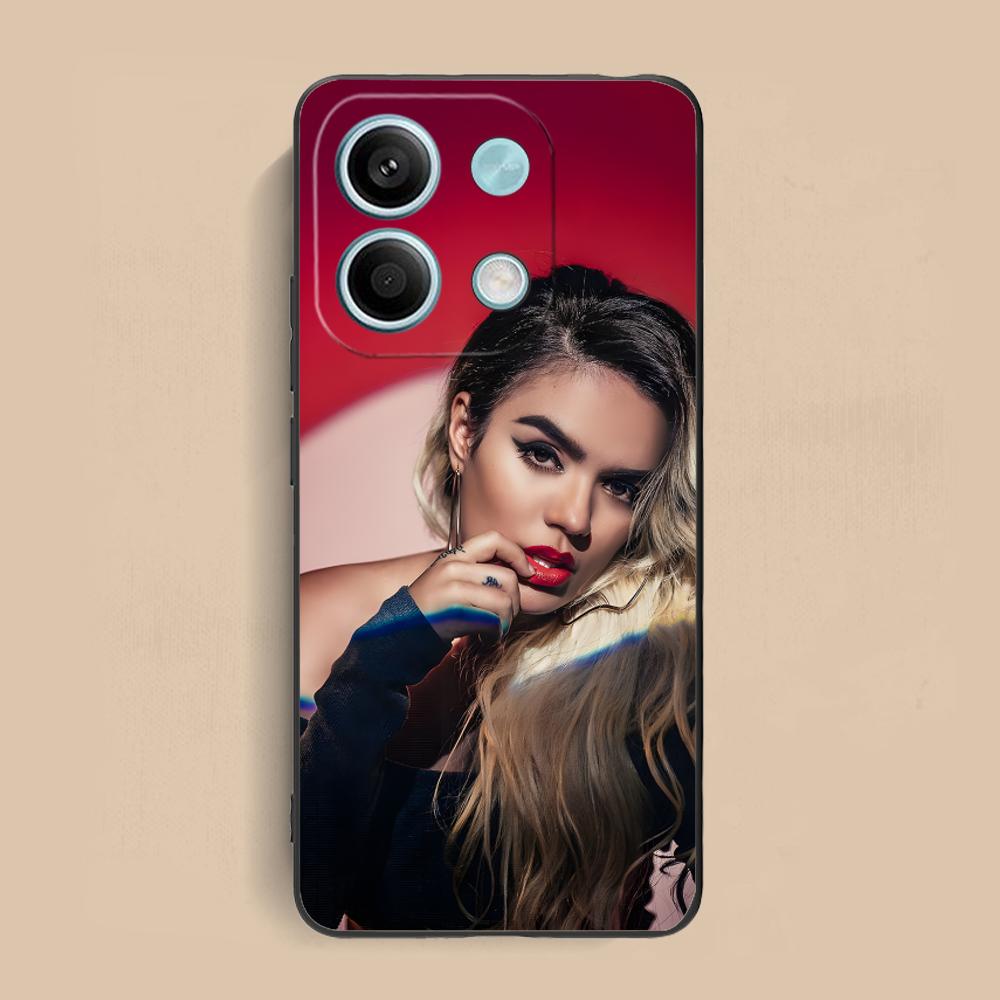 Karol G Latino Mobile Cell Phone Case for Xiaomi Redmi Note 14 13 12 11 S Pro Plus 4G 5G Colorful Printing Cover Cover Pretty