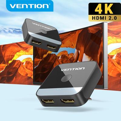 Vention HDMI 2,0 Swicth 4K HDMI-переключатель 2 в 1 для Xiaomi Mi Box TV Box PS5/4 Blu-Ray плеер Fire Stick Roku HDMI-сплиттер