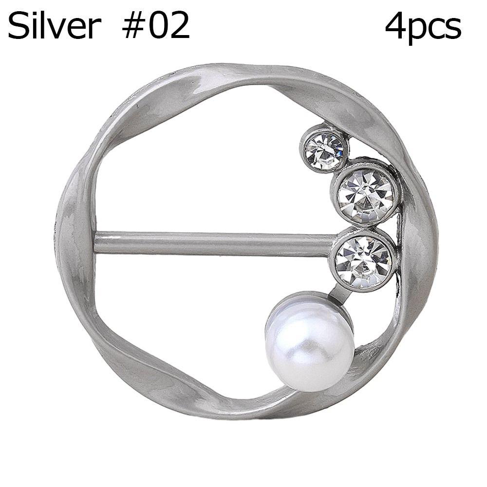 4 шт. Модные ювелирные изделия из шелка, застежка, клипсы, брошь, пряжка для шали, кольцо для шарфа, пряжка для талии, пряжка для шарфа