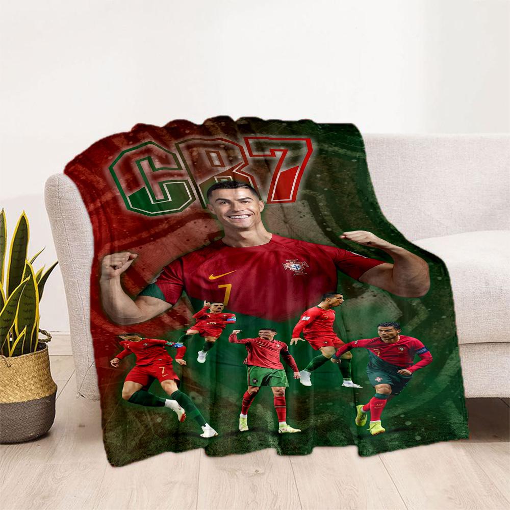 Cristiano Ronaldo 207 Blanket Comfortable Great for Seaside Picnics Bed Four Seasons Universal Modern Birthday Christmas Gift Blanket