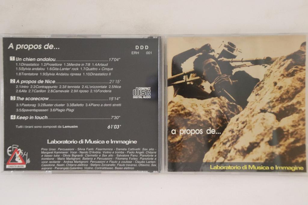 CD LABORATORIO DI MUSICA & IMMAGINE - A Propos De ERH001 EROSHA 1993 Italy Rock Used