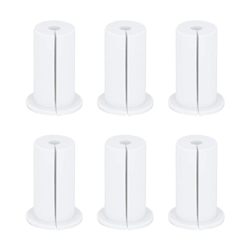 6Pcs Rubber Cable Routing Kits Protective Sleeve Furniture Wall Hole Bushing Wall Grommets for Cables Easy To Use