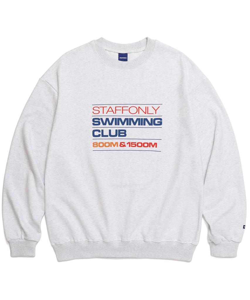 STAFFONLY Swimming Club Sweatshirts (Melange White)