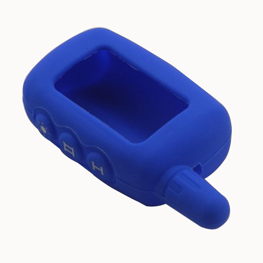 Jingyuqin Пульт 3 Кнопки Стильный Чехол-Кейс Для Startline A9 A8 A6 ЖК Держатель Ключа Брелок Российская Двусторонняя Сигнализация Брелок-Кольцо