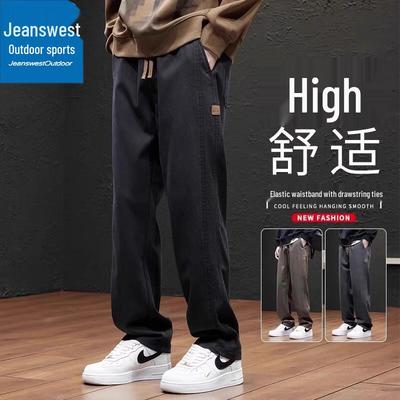 Мужские джинсы Jeanswest свободного кроя с прямыми штанинами для улицы, повседневные, спортивные