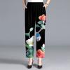 Casual Straight Leg Pants Spring High Waisted Floral Pants Women's Pants