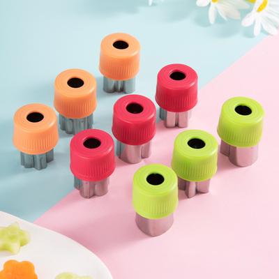 3 шт., штамп для печенья, простая в эксплуатации форма для выпечки, гладкие края, полезный мини-нож в форме сердца, овощерезка, кондитерский кухонный гаджет