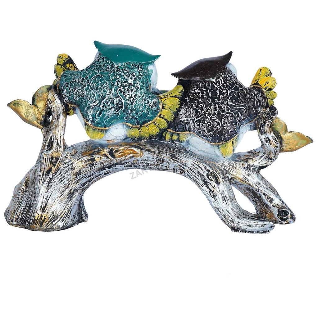 Handicrafted Decorative Owl Family Sitting On Tree ShowpieceFor Home Decor/Office/Shelf Table/Desktop/Living Room Decor
