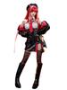Miccostumes Взрослый Аниме Игра Длинный рукав Моэ Косплей Черное Женское Платье в стиле Богини, Форма, Куртка, Сексуальное, Крутое, Милое, Костюм, Костюм,