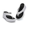 New Summer Heeled Slippers Chunky Platform Flip Flops Women Clip Toe Wedges Beach Sandals Thick Sole Slides