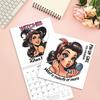 Vintage Pin Up Girl Wall Calendar – Retro American Style Monthly Hanging Art Calendar For Home Decoration