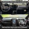 Для Ford Ranger T6 P703 2-е 2-е поколение 2023 2024 2025 Замшевая кожаная накладка на панель приборов Черный/Коричневый Чехол на приборную панель Коврик от солнца Нескользящая подкладка