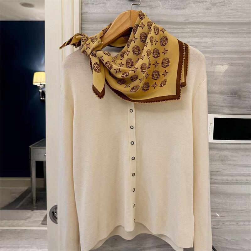 NINA SOLOR Triumphal Arch Crepe De Chine Silk Scarf