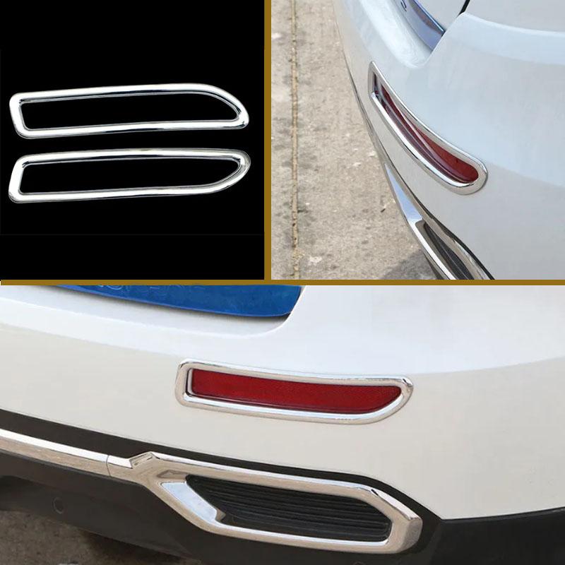 For Renault Koleos Samsung QM6 2016-Car Chrome Rear Tail Lights Protection Trim Rear Lamps Cover