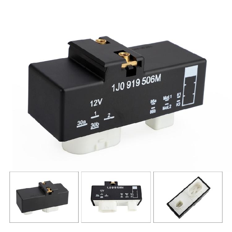 1J0919506M Реле переключателя управления вентилятором охлаждения для модулей управления радиатором Golf
