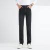 Fengxun Men's Thick Washed Straight-Leg Jeans FX8102-1