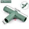 19mm Plastic Gardening Frame Edging Corner Connector Plant Flower Stand Joint DIY Garden Greenhouse Frame Support Rod Adapter
