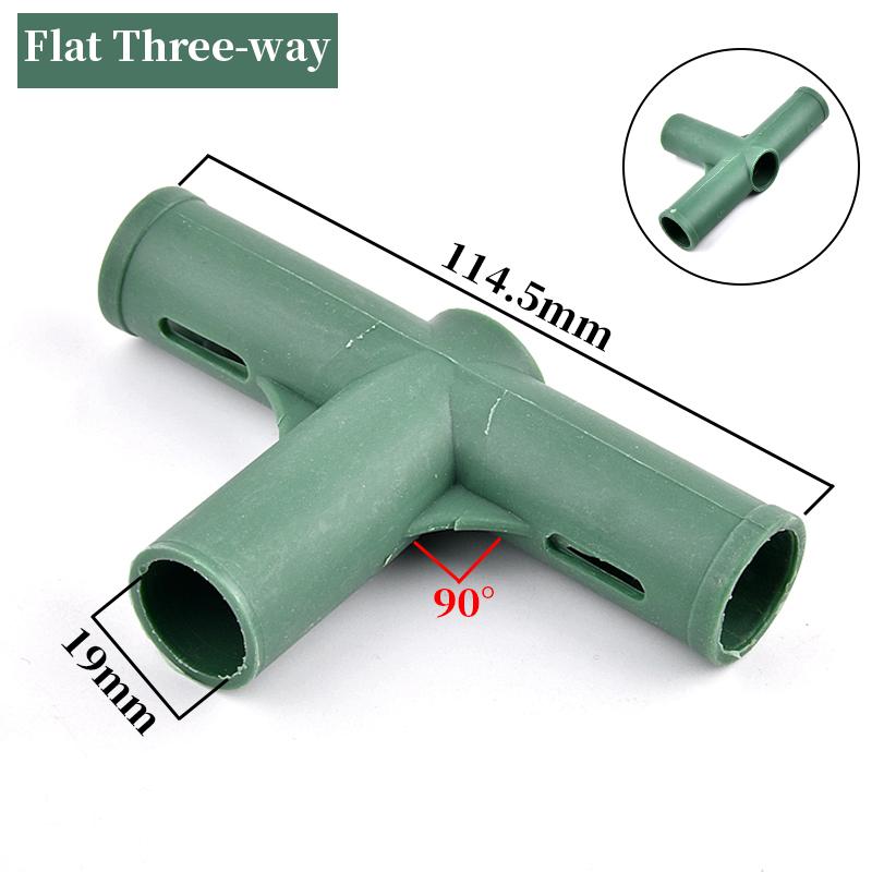 19mm Plastic Gardening Frame Edging Corner Connector Plant Flower Stand Joint DIY Garden Greenhouse Frame Support Rod Adapter