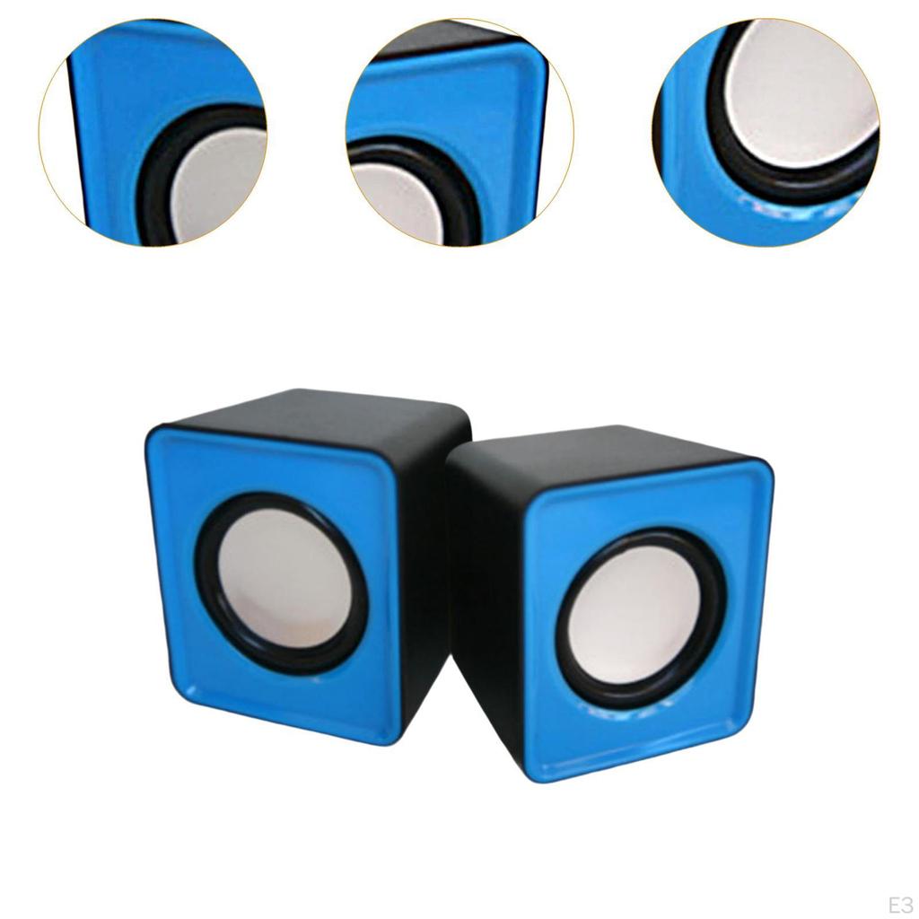 Compact Desktop Speaker System with Customizable Volume Control for Computers And Laptops