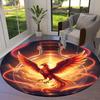 Mythicalcreaturesbottle Round Area Rug,Carpet Rug for Living Room Bedroom Sofa Playroom Decor,Non slip Floor Mat